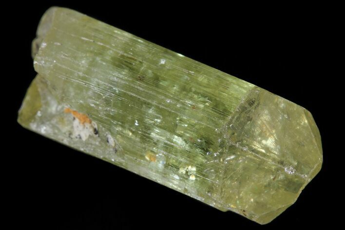 Lustrous Yellow Apatite Crystal - Morocco #82489